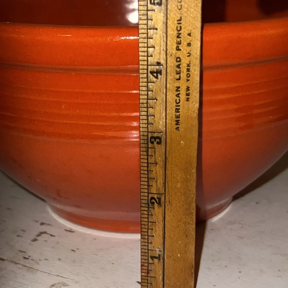 Bauer 12 orange mixing bowl